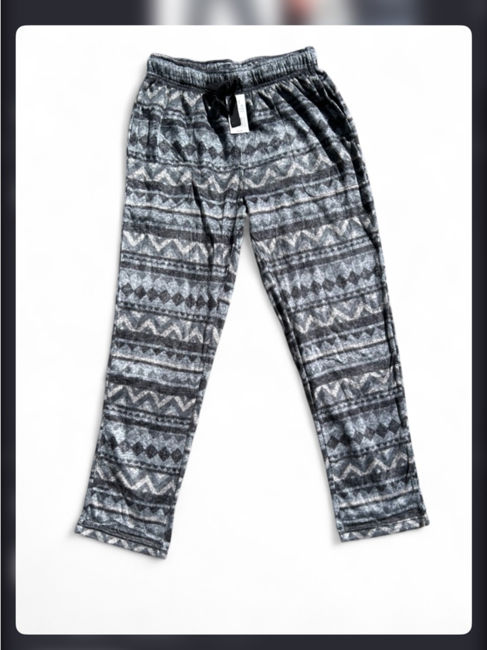 Kohl's men’s Grey Geo Pattern Lounge Pants size medium NWT